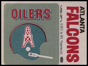 Houston Oilers Helmet Atlanta Falcons Name